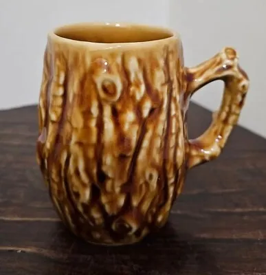 Wade England Pottery Brown Tan Tree Bark Ceramic Coffee Tea Mug 1970s Novelty • £12.95