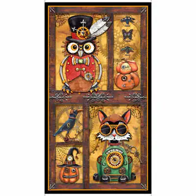 Steampunk Halloween Panel By Quilting Treasures • $13.95