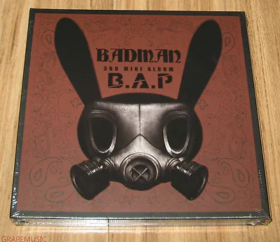 B.A.P BAP Badman 3rd Mini Album CD + STENCIL + PHOTOCARD With FOLDED POSTER NEW • $14.99