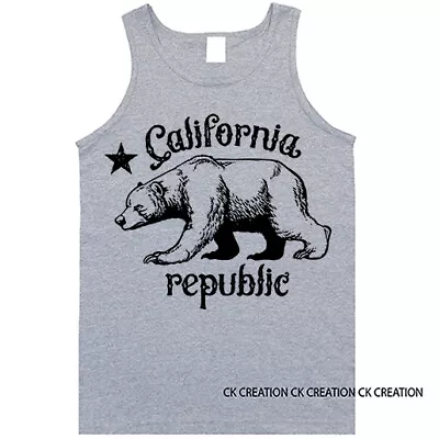 Golden State California Republic Cali Bear Cali Life Style Graphic Tank Top • $13.73