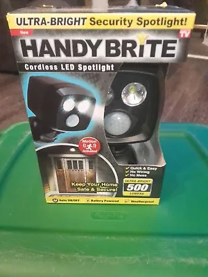 HANDY BRITE 500 Lumens Cordless Motion-Activated Sensor LED Spotlight • $10