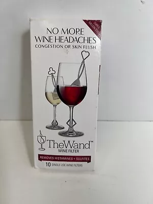 The Wand Wine Filter 10 Pack No More Wine Headches New Sealed • $17.99