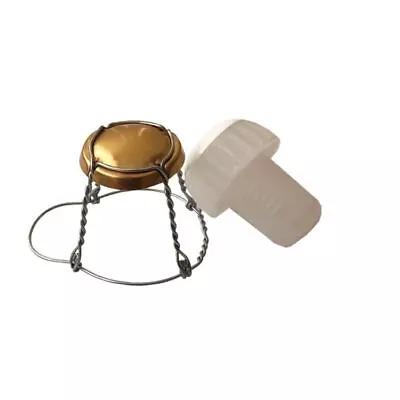 YOUNG'S Champagne Cages And Hooded Plastic Corks X 10 - Glass Bottles Home Brew • £8.49