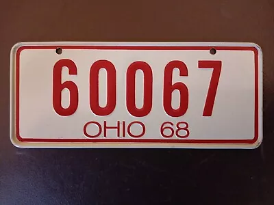 Wheaties  1968 Miniature License Plate  ~ Ohio  ~   • $5