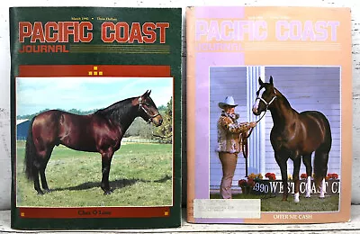Lot Set 2 Vtg Pacific Coast QUARTER HORSE Journal Cutting Magazine 1990 PCQHA • $12