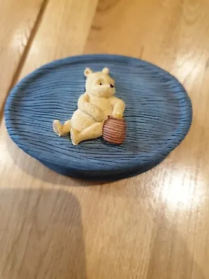 Border Fine Arts Classic Pooh Blue Trinket Box A1751 • $24.87