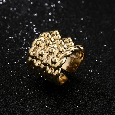 £22.99 • Buy 23mm Gold 18K Keeper Ring GF Heavy Adjustable Chunky Large Gift Men Gents Filled