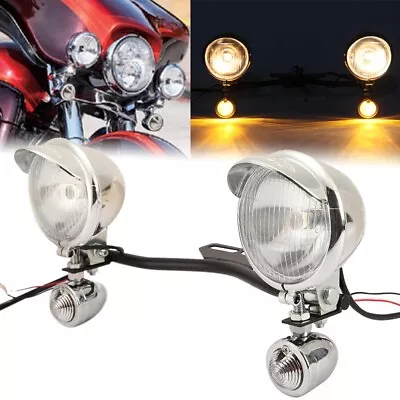 Passing Light Bar Turn Signals For Yamaha V Star 650 950 1100 Custom Classic • $63.99