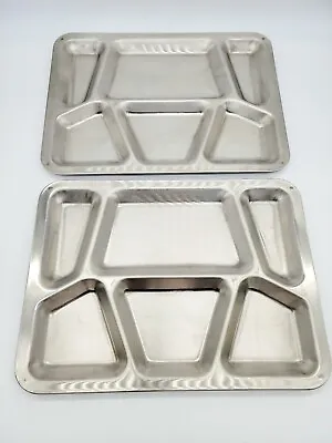 USN Military Metal Divided Food Serving Trays Carrolton Co 1950's • $29.95