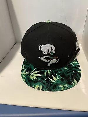 Marijuanna Leaf Hat Cap Snapback Rolling Papers All Over Print Mary Jane • $19.99