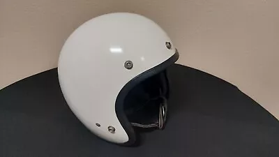 Vintage Antique McHAL White Motorcycle Racing Helmet Sz 7  • $250
