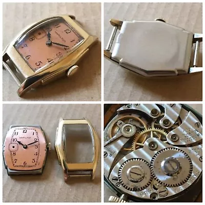 £72 • Buy Rare,Serviced 1920's Hamilton Cal.H 986,art-deco Watch-second Hand At 9 O'clock
