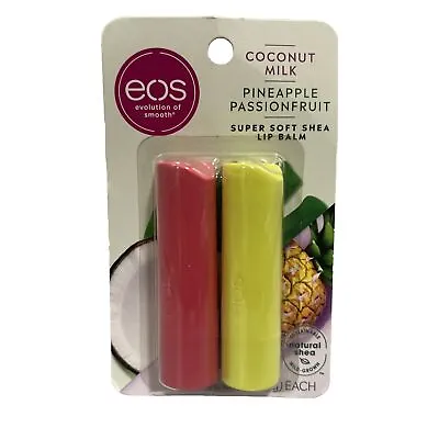 Eos 100% Natural Lip Balm Coconut Milk & Pineapple Passionfruit Super Soft Shea • $8.99