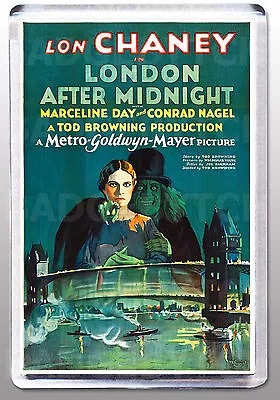 LONDON AFTER MIDNIGHT Movie Poster LARGE FRIDGE MAGNET - LON CHANEY Classic! • £2