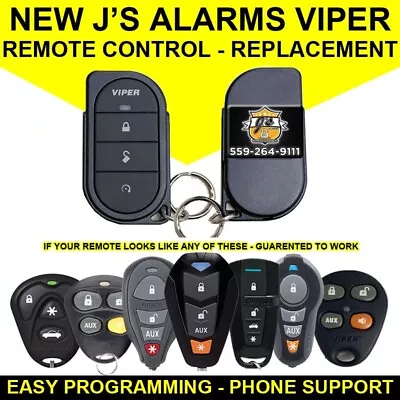 Js Alarms Replacement Remote Control For Viper Python Avital Clifford NEW • $24.91