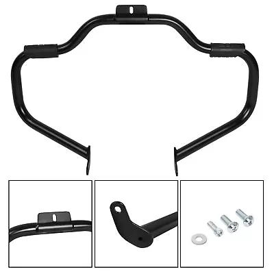 Matt Black Mustache Engine Guard Crash Bar For Harley Softail Deluxe Fatboy00-17 • $84.99