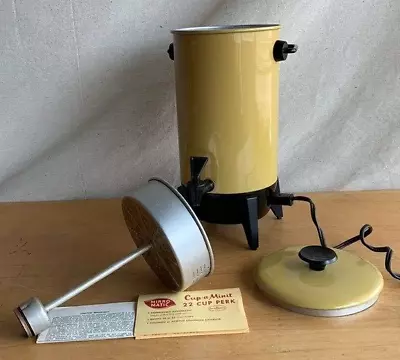 Vintage MIRRO-MATIC Cup-a-Minit (22 Cup) Electric Coffee Percolator #M9294-75 • $30