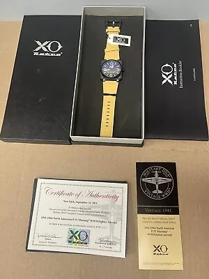 XO Retro Men's Certified 1941 P-51 Mustang  Square Collection Black Dial & Case • $125