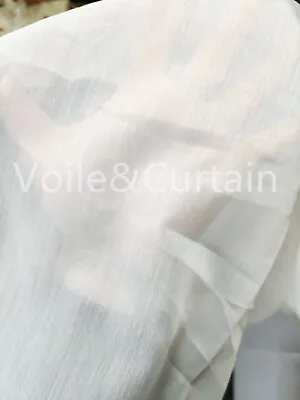 Lucy Voile Fabric Top Quality White Cotton Look Muslin 150cm Wide Wedding Craft • £3.10