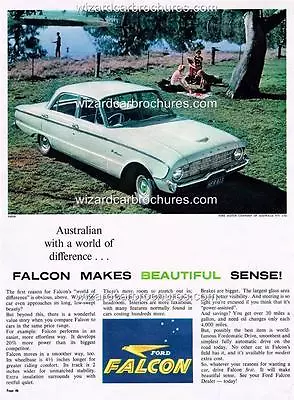 1960 Ford Xk Falcon A3 Poster Ad Sales Brochure Advertisement Advert • $14.85