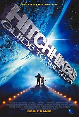 THE HITCHHIKER'S GUIDE TO THE GALAXY Movie POSTER 27x40 Martin Freeman Mos Def • $17.98