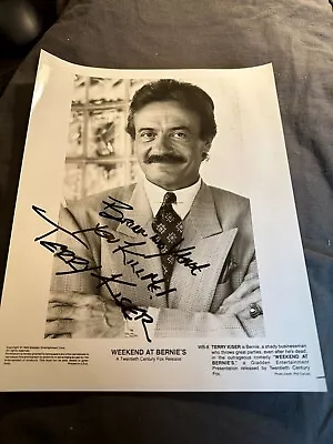 $35.99 • Buy ORIG Terry Kiser Autographed 8x10 Photo HEADSHOT   TO BRIAN   WEEKEND AT BERNIES