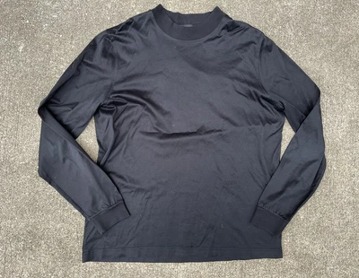 $39.99 • Buy Vintage 90s Versace CLASSIC V2 Longsleeve Polo Neck Black Shirt Preppy Mens XXL