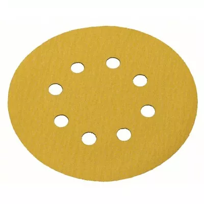 50 Pack Norton Sanding Disc 5” Dia 127mm 8 Hole 320 Grit Adalox Norgrip • $17