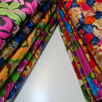 *Clearance* 100% Cotton Lawn Floral Material Soft Dress Craft Fabric 44  Meter • £2.61