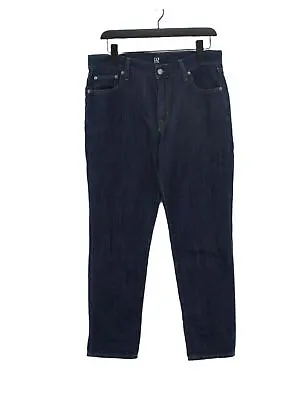 Gap Women's Jeans W 28 In Blue Cotton With Linen Lyocell Modal Straight • £10.10