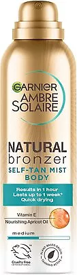 Garnier Ambre Solaire No Streaks Bronzer Self Tanning Fake Tan For Body Or Face  • £15.57