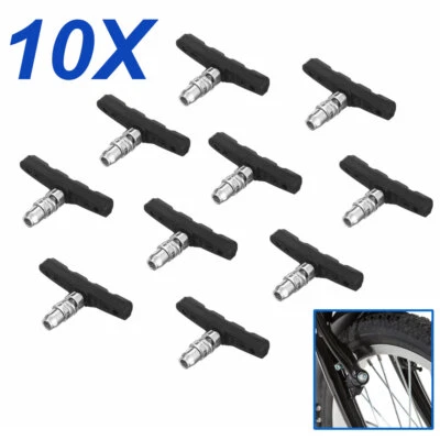 $7.59 • Buy 5 Pairs High Grade Cycling Bicycle Bike V Brake Pads 70mm Shoes Pads Black