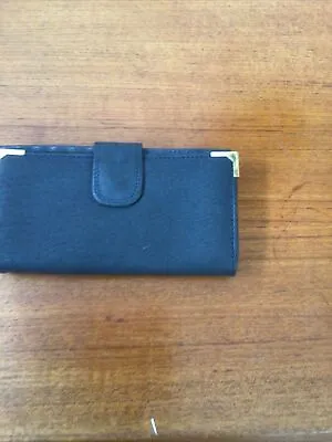Fabretti Ladies Dark Blue Purse/wallet Purseworld Leather Exterior Never Used • £4.99