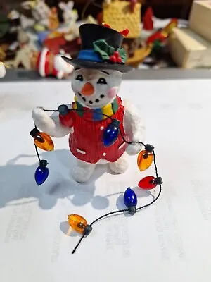 Midwest Of Cannon Falls Snow Man With Lights Ornament • $12