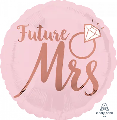 $9.95 • Buy Future Mrs Diamond Ring She Said Yes 45cm Foil Balloon Hens Party Blush Rose