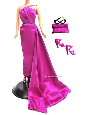 Barbie Fashion Magenta Gown  Outfit Marilyn Monroe In How To Marry A Millionaire • £42.25