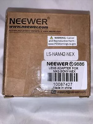 Neewer 9886/LS-NAM42-NEX Lens Adapter For  M42-SONY-NEX  E-Mount Camera BRANDNEW • $15.88