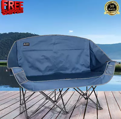 Mac Sports Loveseat Camping Chairs 2-Person Oversized Double Camping Chair • $68.99