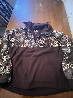 DRAKE Waterfowl Systems Eqwader 1/4 Zip Size LG Jacket Advantage Max4 HD Fleece  • $42