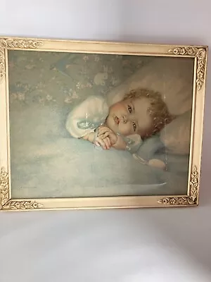 Vintage Turner Mfg Heaven’s Gift Print And Frame Adorable • $40