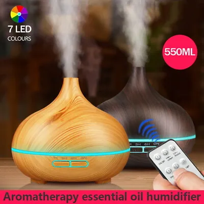 7 LED Aromatherapy Diffuser Aroma Essential Oil Ultrasonic Air Humidifier Mist • $29.95