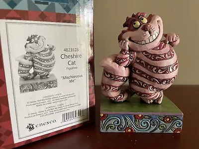 Jim Shore Disney Traditons 'Chesire Cat  Mischievous Me  Figurine 4023528 • $79