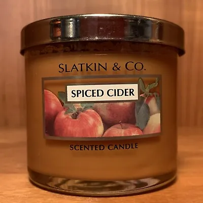 VERY RARE Slatkin & Co Candle “SPICED CIDER” Rare Retired 4oz Never Burned! • $20.40