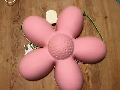 IKEA Smila Blomma Pink Flower Wall Light Children's Bedroom Nursery Plug... • £9.98