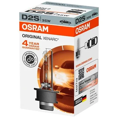 $37.99 • Buy 1x Osram D2S Original XENARC HID Xenon Gas Upgrade Bulb 35W 3200Lm 66240 P32d-2