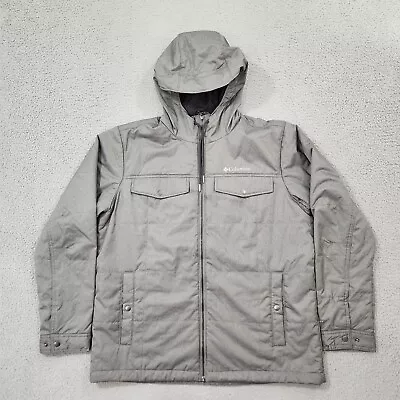 Columbia Jacket Mens Large Gray  Montague Falls II Insulated Jacket Omni Heat • $34.95