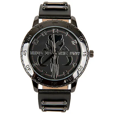 Star Wars The Mandalorian This Is The Way Watch With Rubber Band Black • $46.98