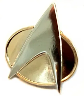 Star Trek Metal Enamel Pin Badge TNG Next Generation Communicator Enterprise • £3.33