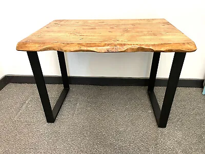 Waney / Live Edge Table Dining Table Office Desk Rustic Chunky Farmhouse Table • £299.99