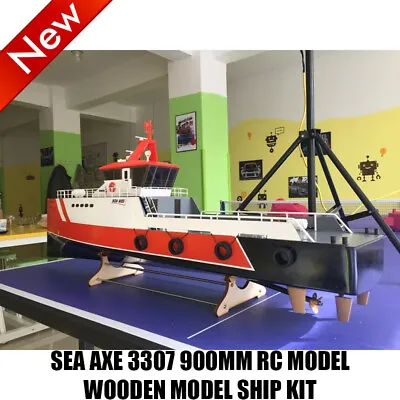 Sea Axe 3307 900mm Rc Model Wooden Model Ship Kit DIY Assembly Model Hot • £185.89